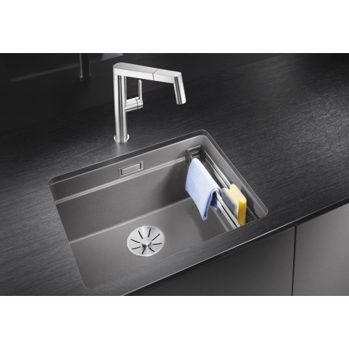 Мойка Blanco Etagon 500-U SILGRANIT вулканический серый клапан-автомат InFino 527258 купить в Москве и Санкт-Петербурге