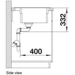 Мойка BLANCO ETAGON 6 Silgranit темная скала