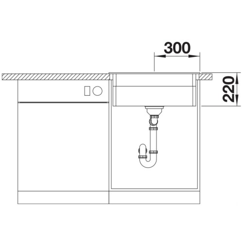 Мойка BLANCO ETAGON 6 Silgranit темная скала