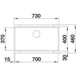 Мойка BLANCO ETAGON 700-U нержавеющая сталь