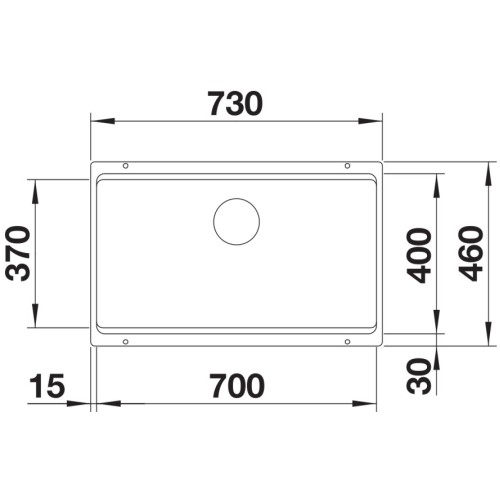 Мойка BLANCO ETAGON 700-U Silgranit серый беж