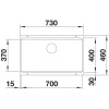 Мойка BLANCO ETAGON 700-U Silgranit темная скала