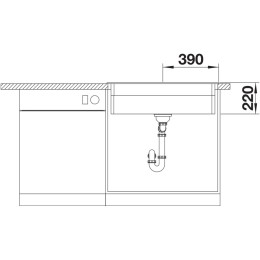 Мойка BLANCO ETAGON 8 Silgranit антрацит