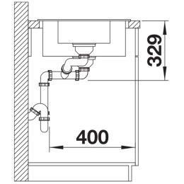 Мойка BLANCO LEGRA 6 S Silgranit черный