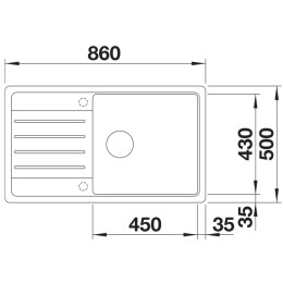 Мойка BLANCO LEGRA XL 6 S Silgranit черный