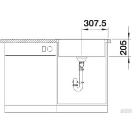 Мойка BLANCO LEMIS 6-IF нержавеющая сталь
