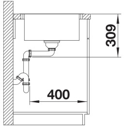Мойка BLANCO LEMIS XL 6 S-IF Compact нержавеющая сталь