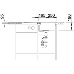Мойка BLANCO METRA 45 S Silgranit антрацит