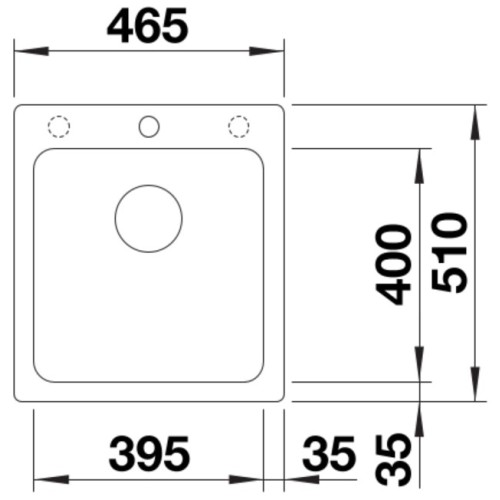 Мойка BLANCO NAYA 45 Silgranit белый