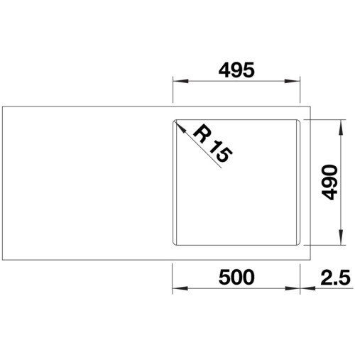 Мойка BLANCO NAYA 5 Silgranit кофе
