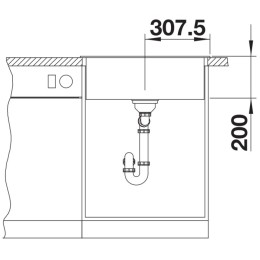 Мойка BLANCO NAYA 6 Silgranit антрацит