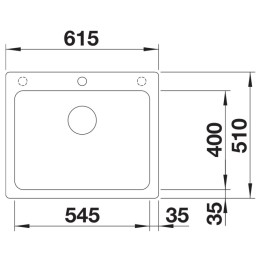 Мойка BLANCO NAYA 6 Silgranit черный