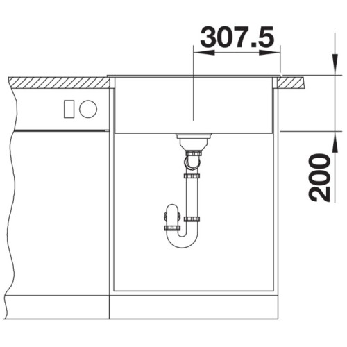 Мойка BLANCO NAYA 6 Silgranit кофе