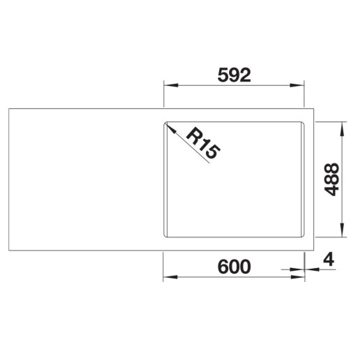Мойка BLANCO PALONA 6 глянцевая магнолия, клапан-автомат