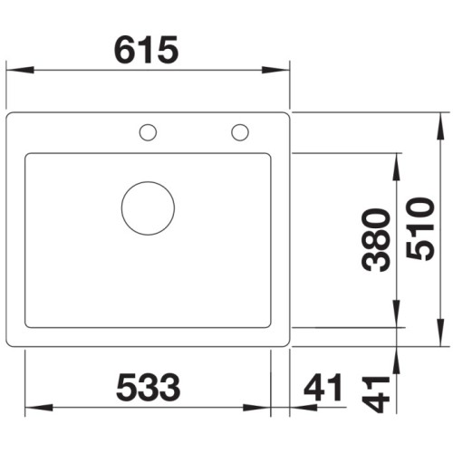 Мойка BLANCO PALONA 6 глянцевая магнолия, клапан-автомат