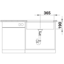 Мойка Blanco ROTAN 700-U Silgranit кофе