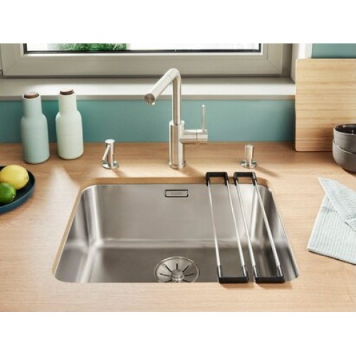 Мойка Blanco Solis 500-U нержавеющая сталь полированная клапан-автомат InFino 526122