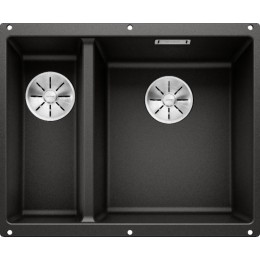 Мойка Blanco SUBLINE 340/160-U черный клапан-автомат InFino 525986