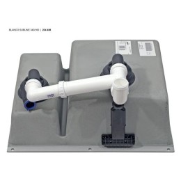 Мойка Blanco SUBLINE 340/160-U черный клапан-автомат InFino 525986