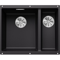 Мойка BLANCO SUBLINE 340/160-U Silgranit черный, чаша слева Мойка BLANCO SUBLINE 340/160-U Silgranit черный, чаша слева