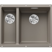 Мойка BLANCO SUBLINE 340/160-U Silgranit серый беж, чаша справа