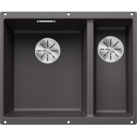 Мойка BLANCO SUBLINE 340/160-U Silgranit темная скала, чаша слева