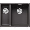 Мойка BLANCO SUBLINE 340/160-U Silgranit темная скала, чаша справа