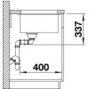 Мойка BLANCO SUBLINE 350/350-U Silgranit антрацит