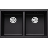 Мойка BLANCO SUBLINE 350/350-U Silgranit черный