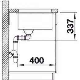 Мойка BLANCO SUBLINE 350/350-U Silgranit кофе