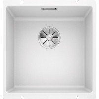 Мойка Blanco SUBLINE 400-U SILGRANIT отводная арматура InFino® белый