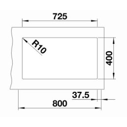 Мойка Blanco SUBLINE 430/270-U с отводной арматурой InFino® черный