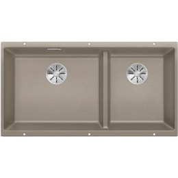 Мойка Blanco SUBLINE 480/320-U серый бежевый клапан-автомат InFino 523591