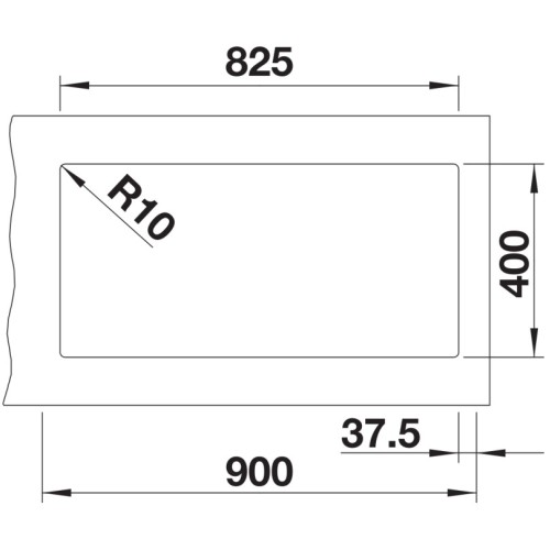 Мойка BLANCO SUBLINE 480/320-U Silgranit черный