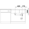 Мойка BLANCO SUBLINE 480/320-U Silgranit черный