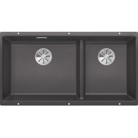 Мойка BLANCO SUBLINE 480/320-U Silgranit темная скала
