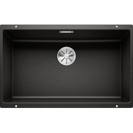 Мойка Blanco SUBLINE 700-U SILGRANIT черный клапан-автомат InFino 526001