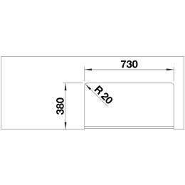 Мойка BLANCO VILLAE Single глянцевый белый