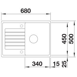 Мойка BLANCO ZIA 45 S Compact Silgranit белый