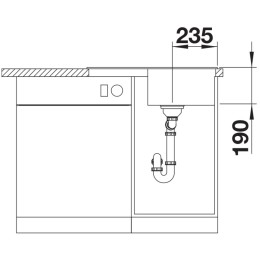 Мойка BLANCO ZIA 45 S Compact Silgranit белый