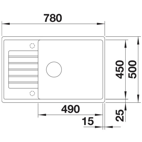 Мойка BLANCO ZIA XL 6 S Compact Silgranit белый