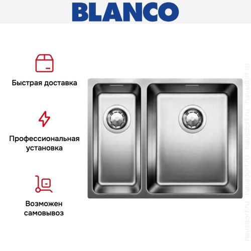 Мойка Blanco Andano 340/180-IF чаша справа нержавеющая сталь