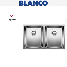 Мойка Blanco ANDANO 340/340-IF нержавеющая сталь полированная
