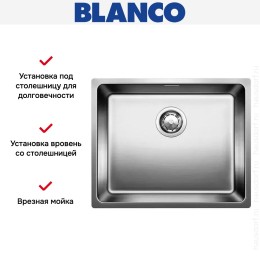 Мойка Blanco Andano 500-IF нержавеющая сталь