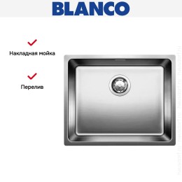 Мойка Blanco Andano 500-U нержавеющая сталь