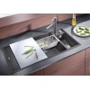 Мойка Blanco AXIA III 6 S чаша справа, доска стекло клапан-автомат InFino® мускат