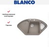 Мойка Blanco DELTA II SILGRANIT клапан-автомат InFino® серый беж