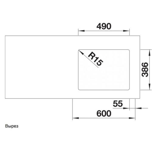 Мойка Blanco ETAGON 500-U SILGRANIT PuraDur 525887 черный