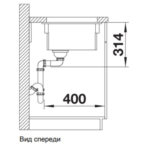 Мойка Blanco ETAGON 500-U SILGRANIT PuraDur 525887 черный