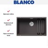 Мойка BLANCO ETAGON 700-U Silgranit темная скала